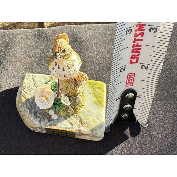 Bird Sitting on Piece of Connemara Marble from Ireland Marked EPL -S89 - Picture 9 of 9